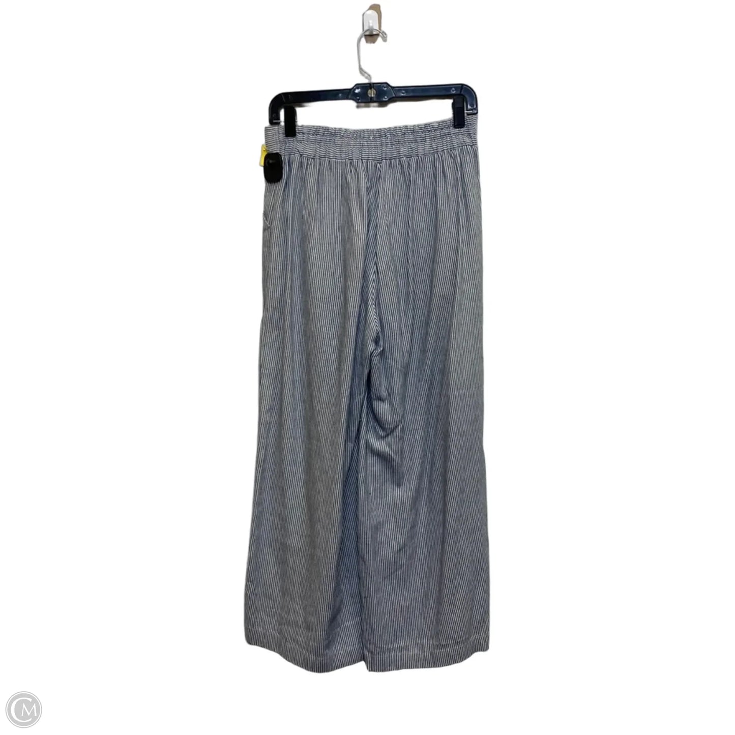 Pants Cropped By Max Studio In Blue & White, Size: S