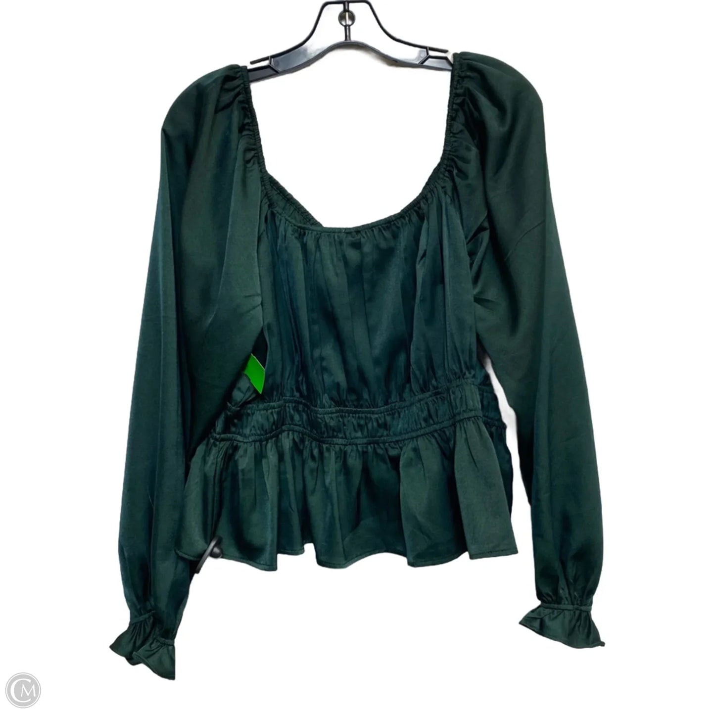 Top Long Sleeve By Arula In Green, Size: 2x