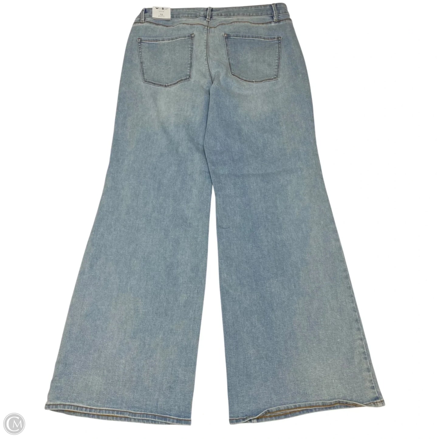 Jeans Wide Leg By White House Black Market In Blue Denim, Size: 12