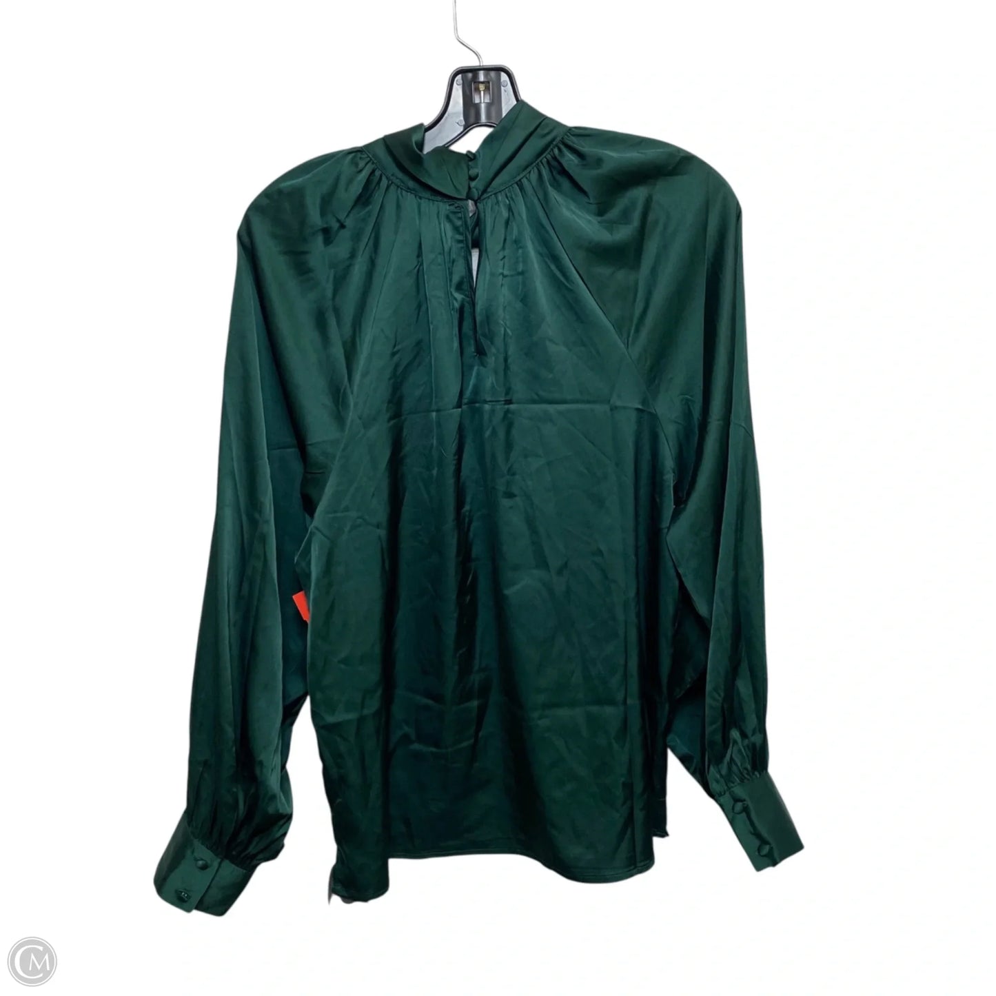 Top Long Sleeve By Blu Pepper In Green, Size: M