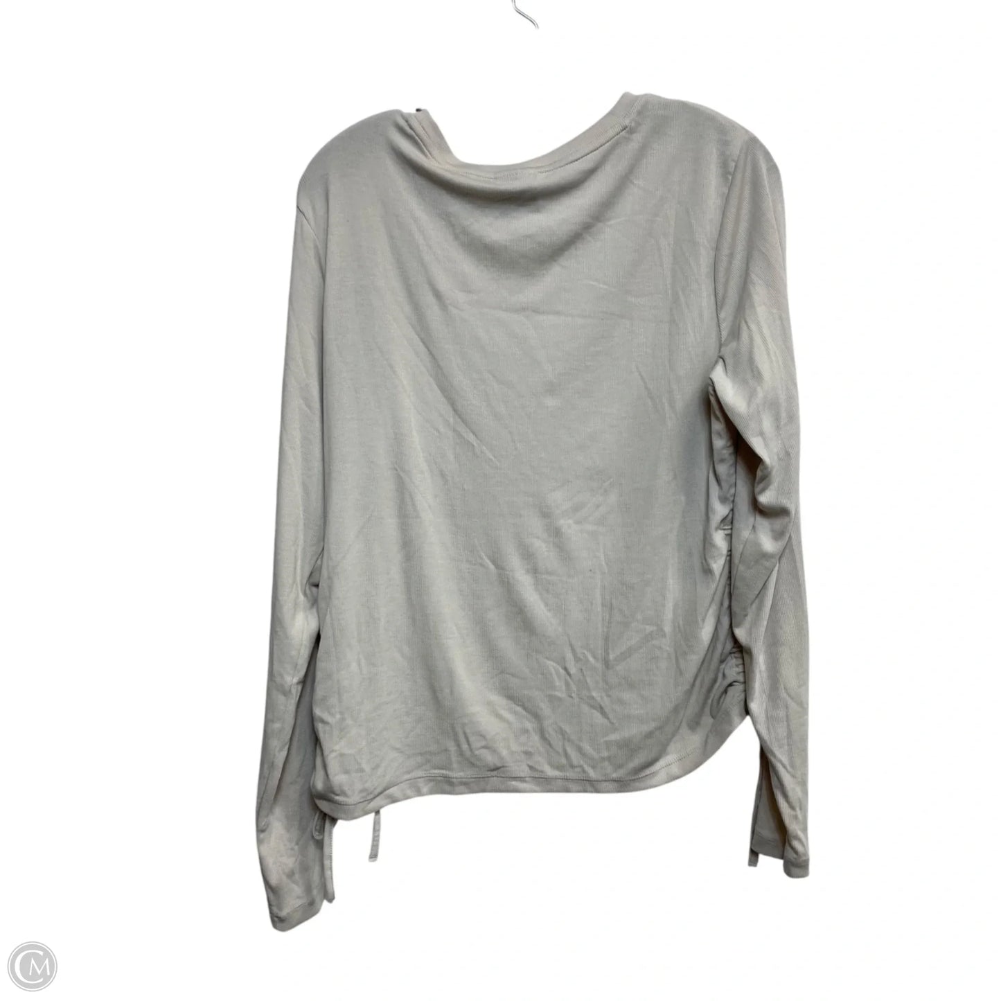 Top Long Sleeve By Nike In Cream, Size: Xl