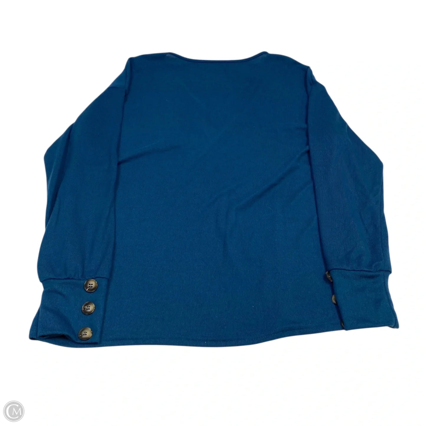 Top Long Sleeve By Shein In Blue, Size: M