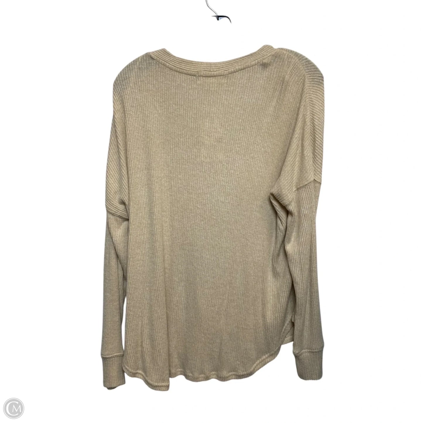 Top Long Sleeve By Hippie Rose In Cream, Size: Xl