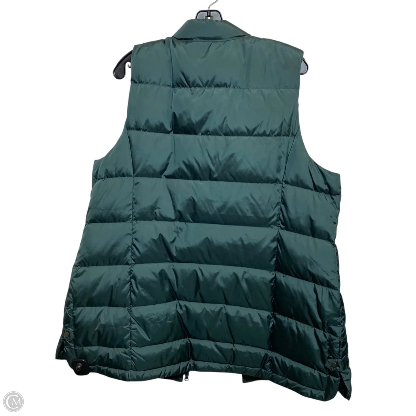Vest Puffer & Quilted By J. Jill In Green, Size: Xl
