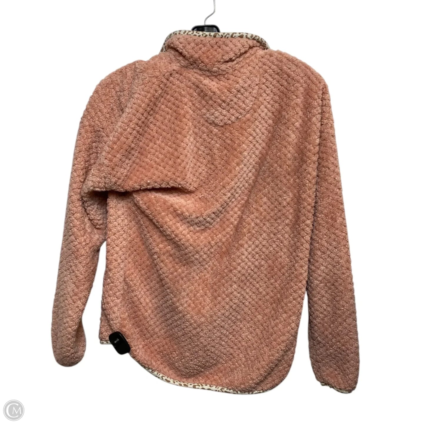 Jacket Fleece By Simply Southern In Pink, Size: S