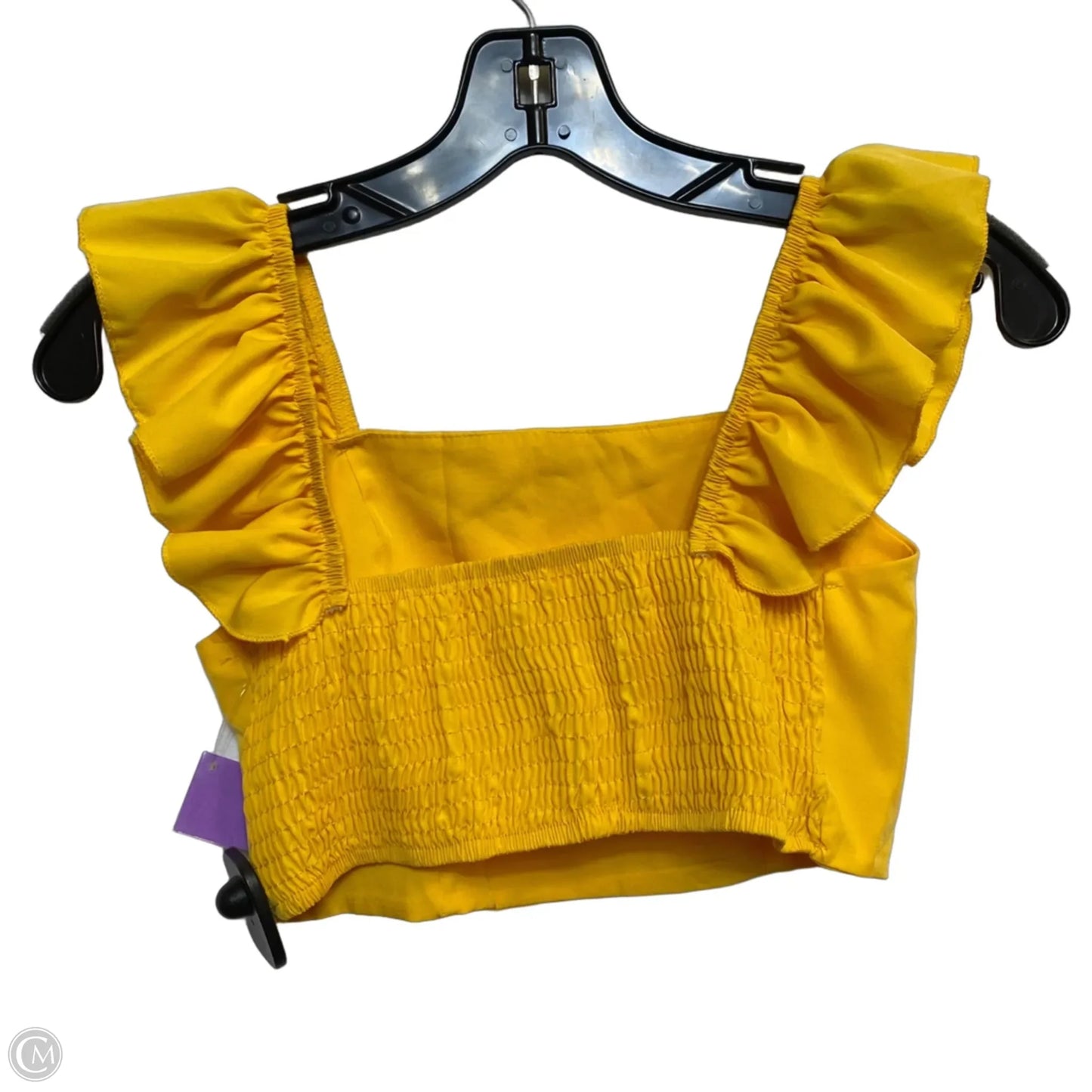 Top Sleeveless By Cmf In Yellow, Size: S