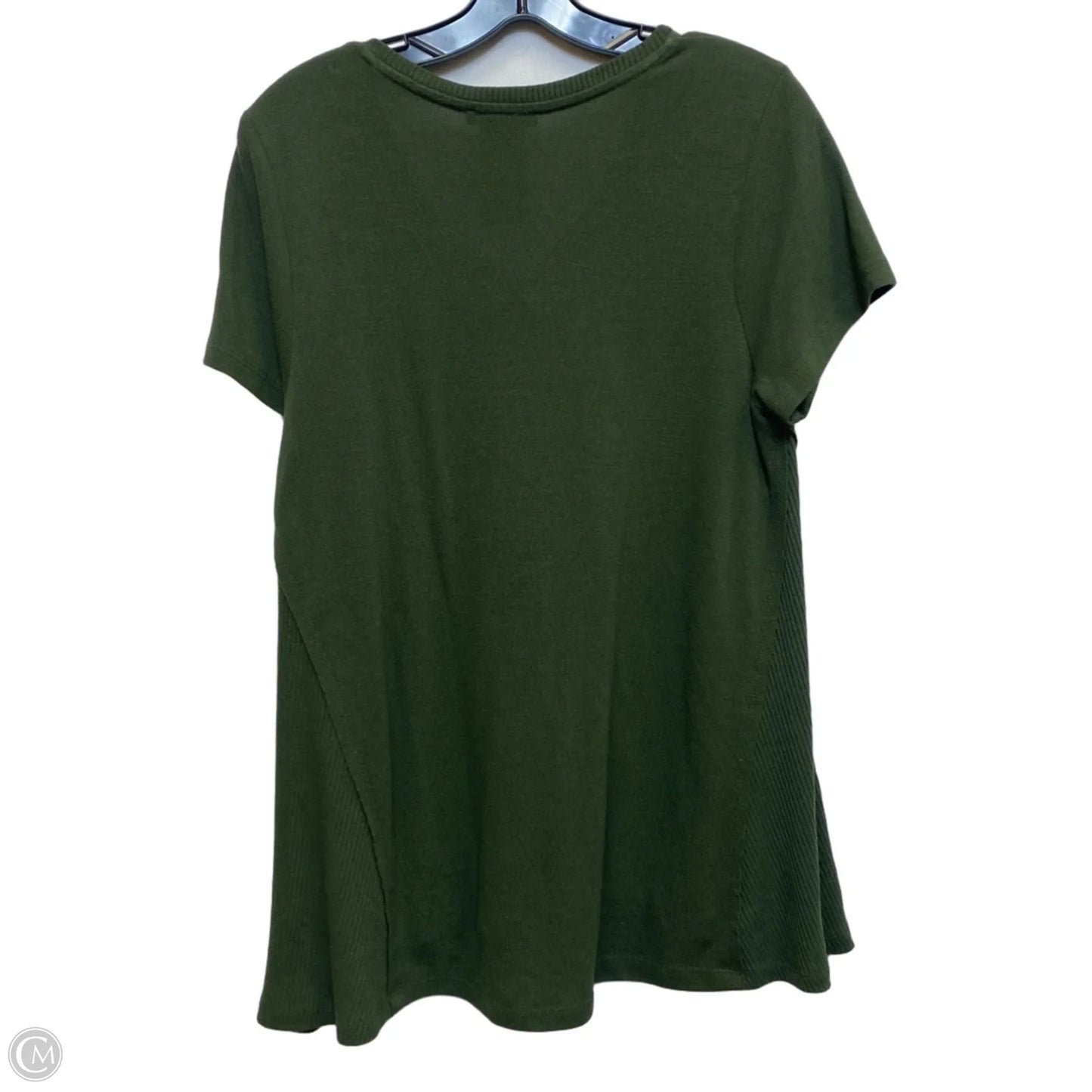 Top Short Sleeve By Chelsea And Theodore In Green, Size: L