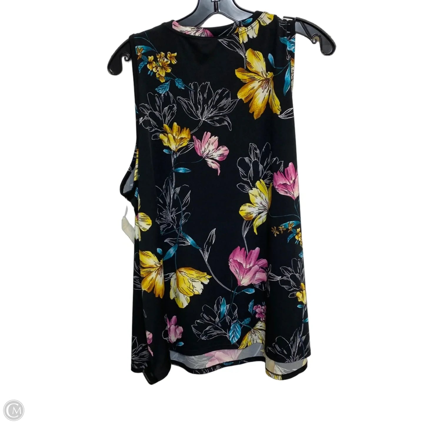Top Sleeveless By Apt 9 In Black, Size: Xxl