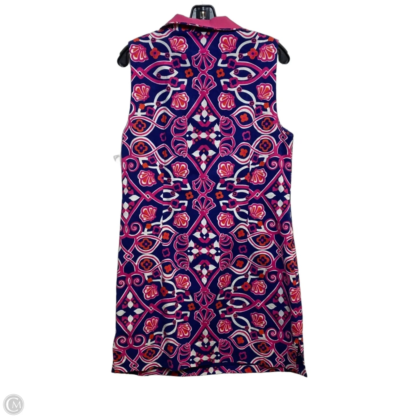 Dress Designer By Vineyard Vines In Blue & Pink, Size: L
