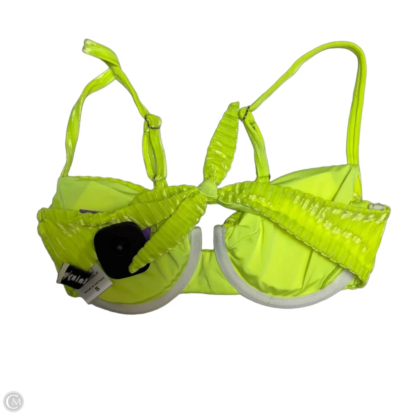 Swimsuit Top By Dippin Daisys In Yellow, Size: S