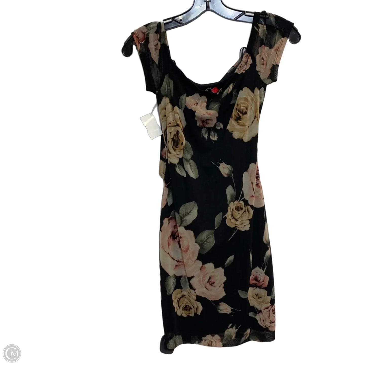 Dress Casual Short By Guess In Black & Pink, Size: S
