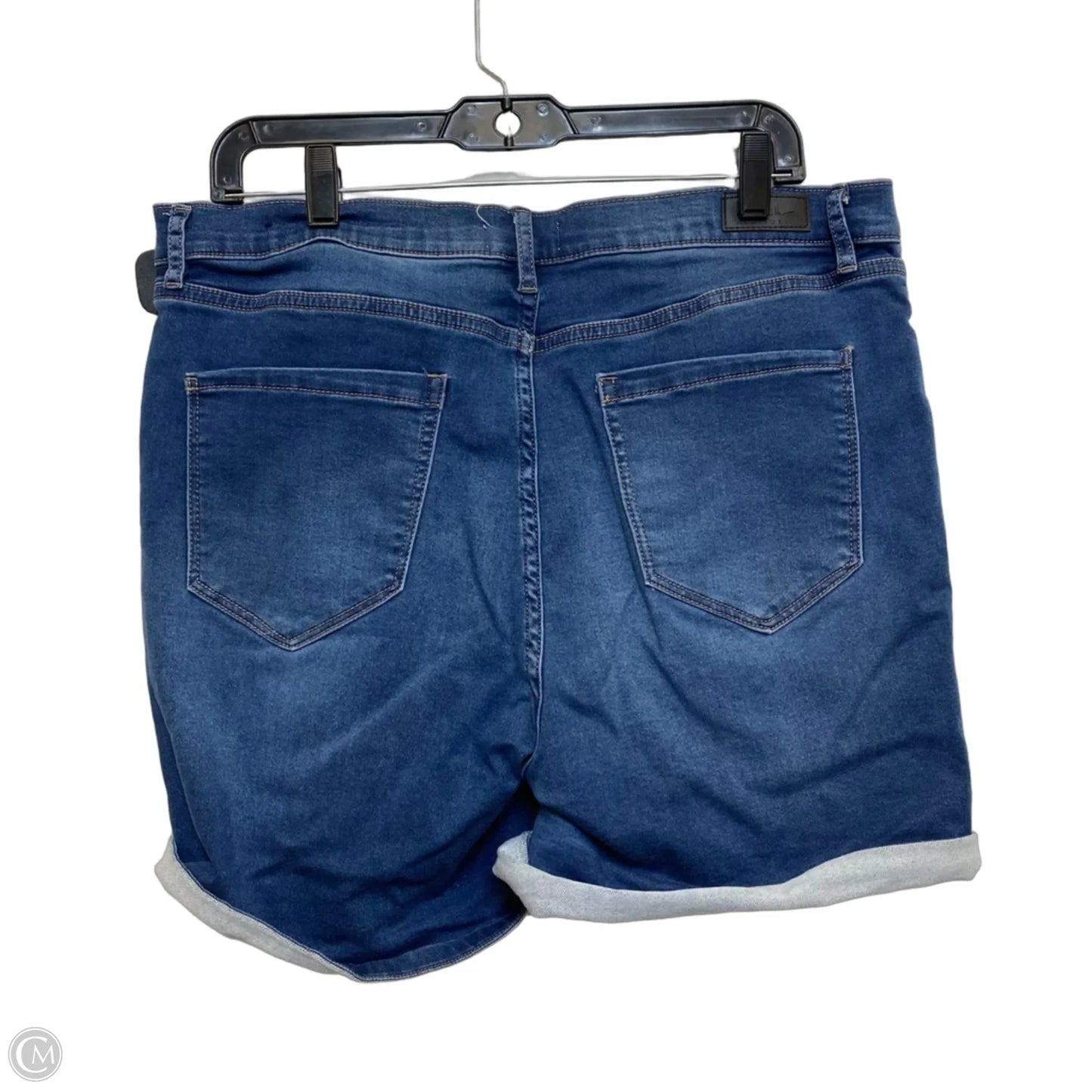 Shorts By Nicole Miller In Blue Denim, Size: 14