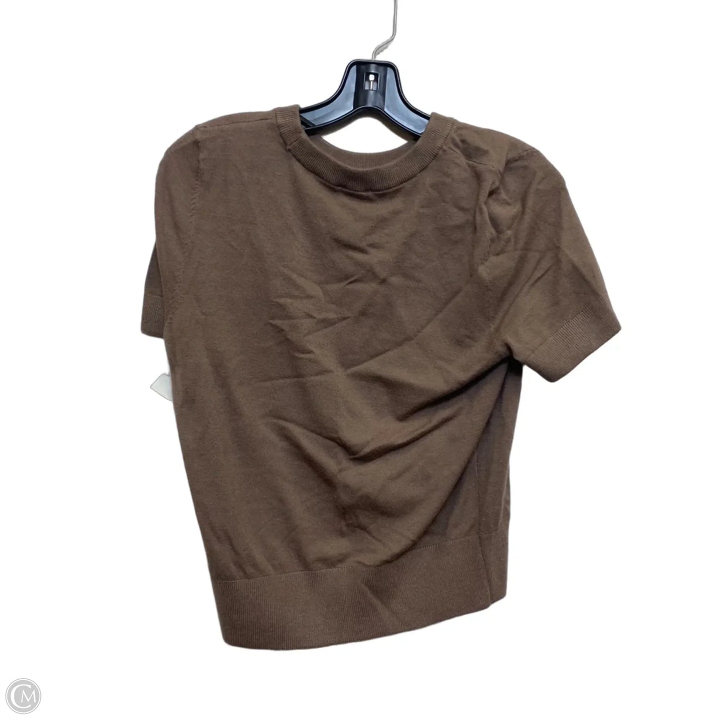 Top Short Sleeve By Express In Brown, Size: S