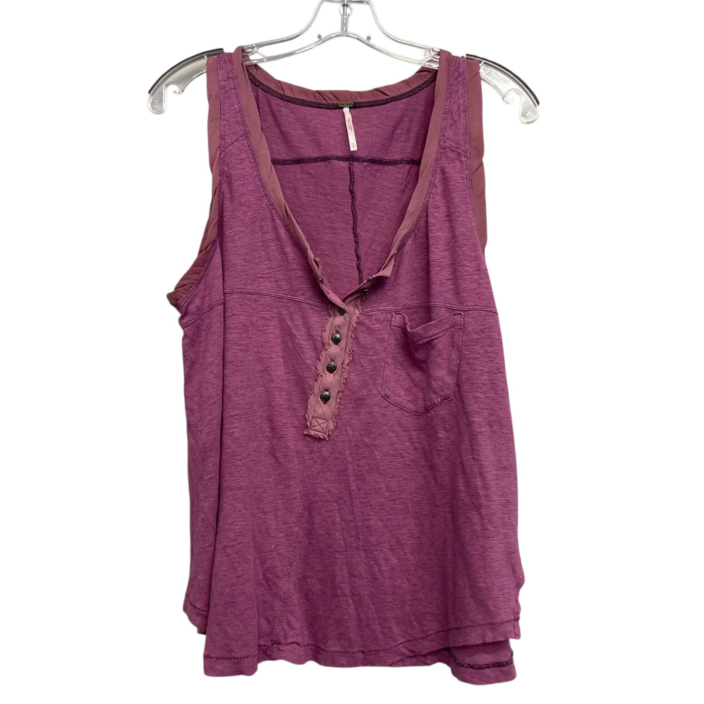 Top Sleeveless By Free People In Purple, Size:S