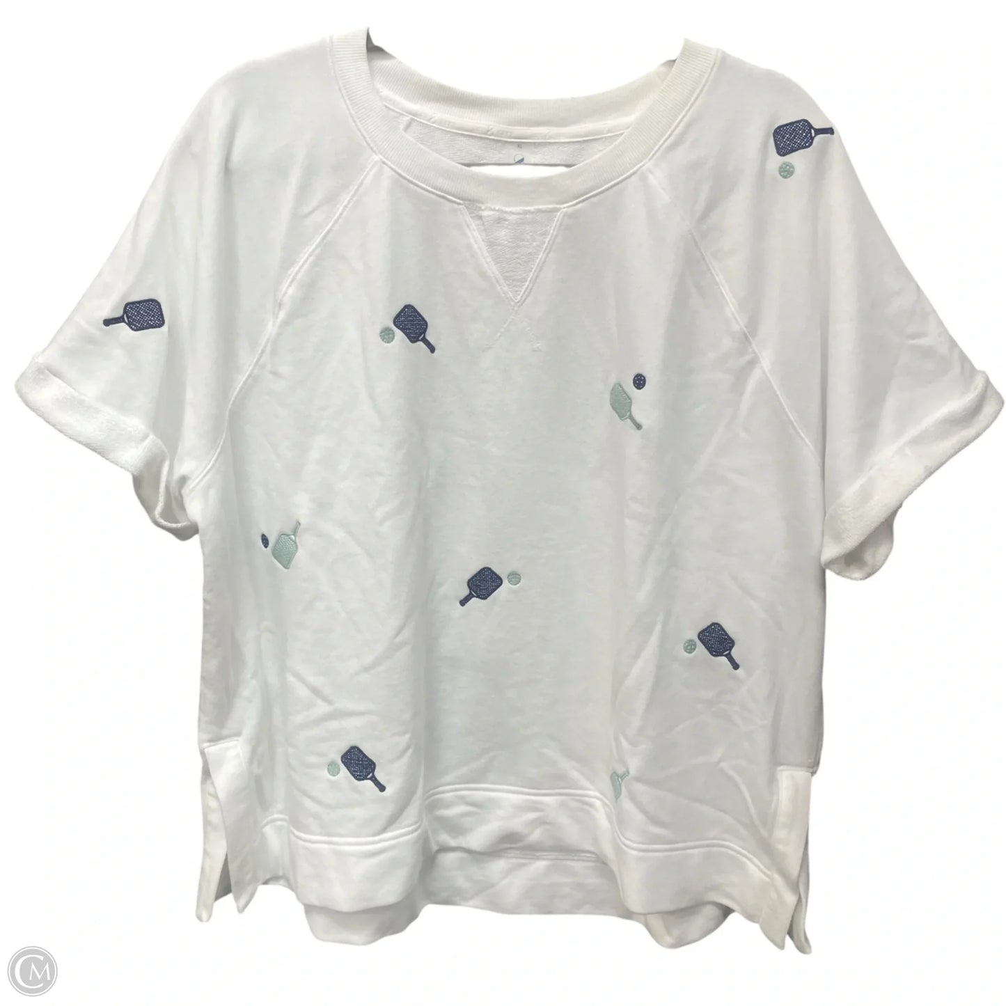 Top Short Sleeve By Lou And Grey In White, Size: Xl