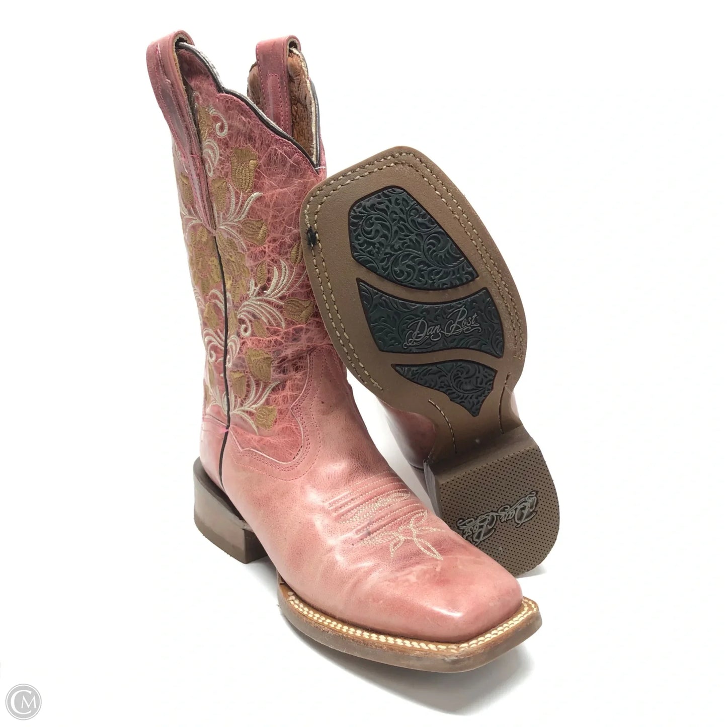 Boots Western By Dan Post In Pink, Size: 6.5