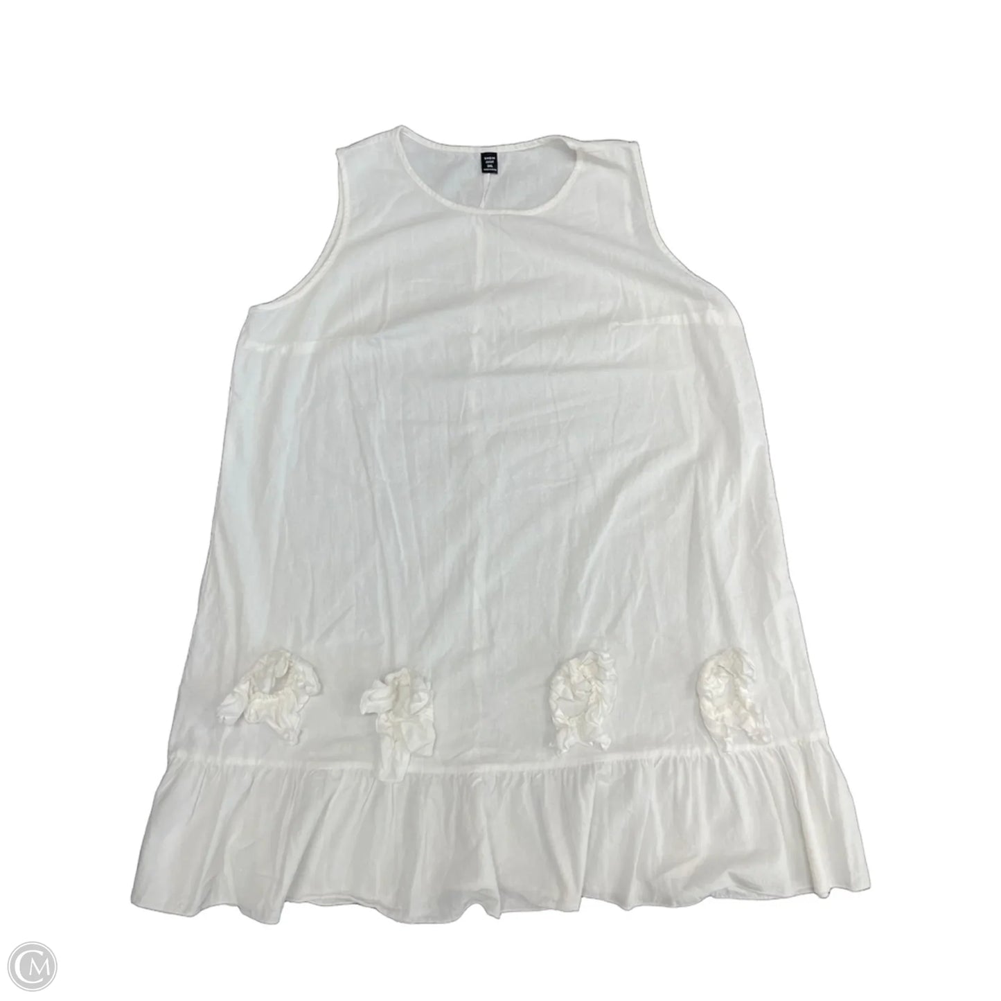 Dress Casual Short By Shein In White, Size: 3x