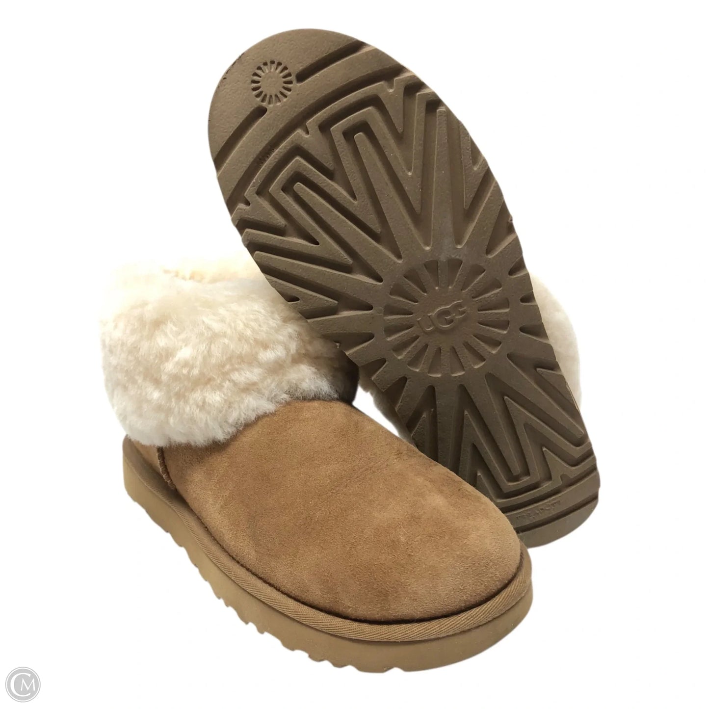 Boots Designer By Ugg In Brown, Size: 8