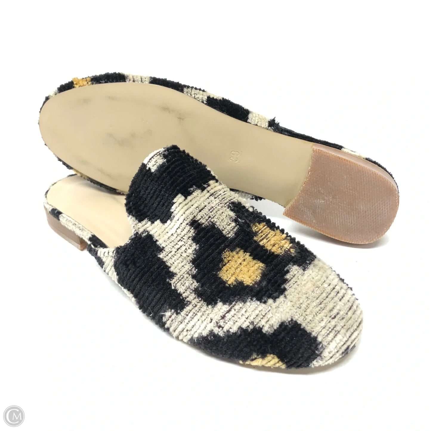 Shoes Flats By Cmb In Black & White, Size: 8.5