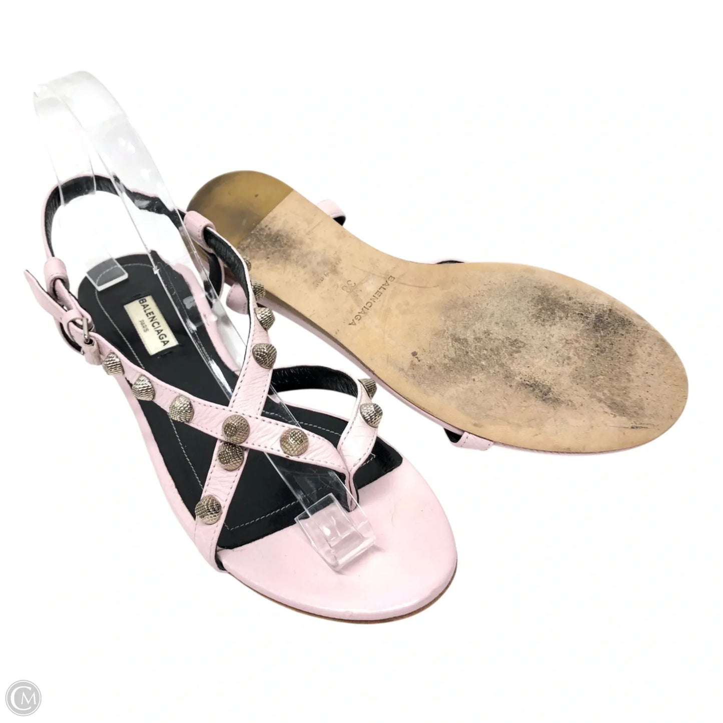 Sandals Luxury Designer By Balenciaga In Pink, Size: 7.5