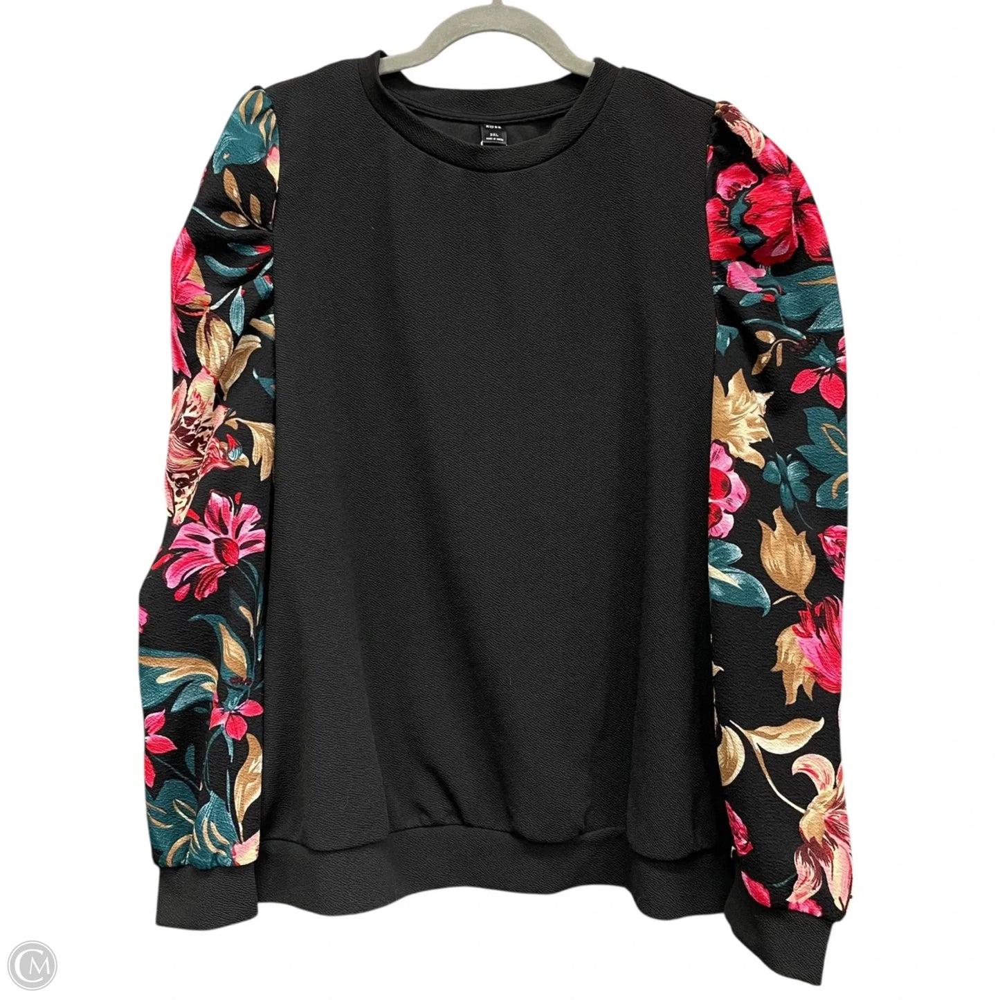 Top Long Sleeve By Emery Rose In Black, Size: 3x