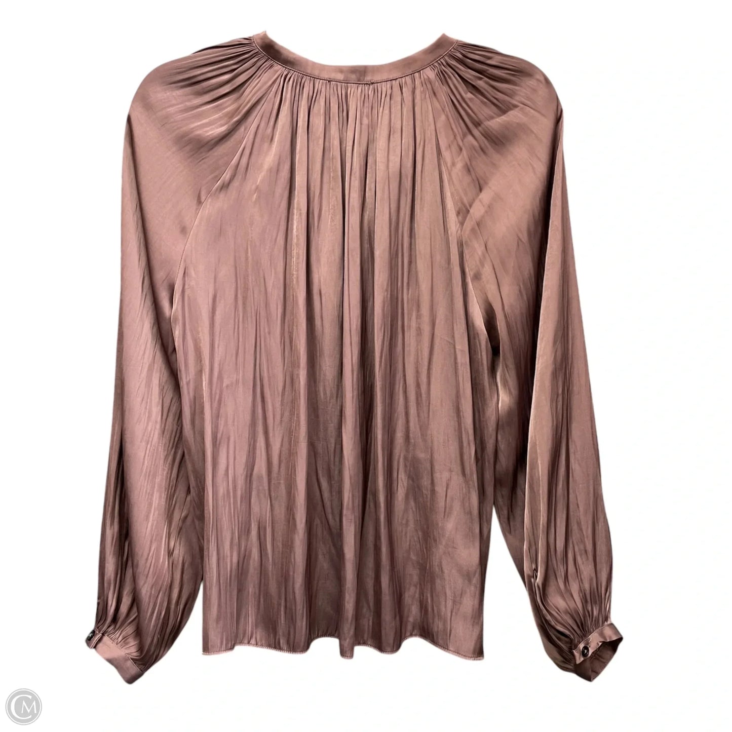 Blouse Long Sleeve By Current Air In Mauve, Size: Xs