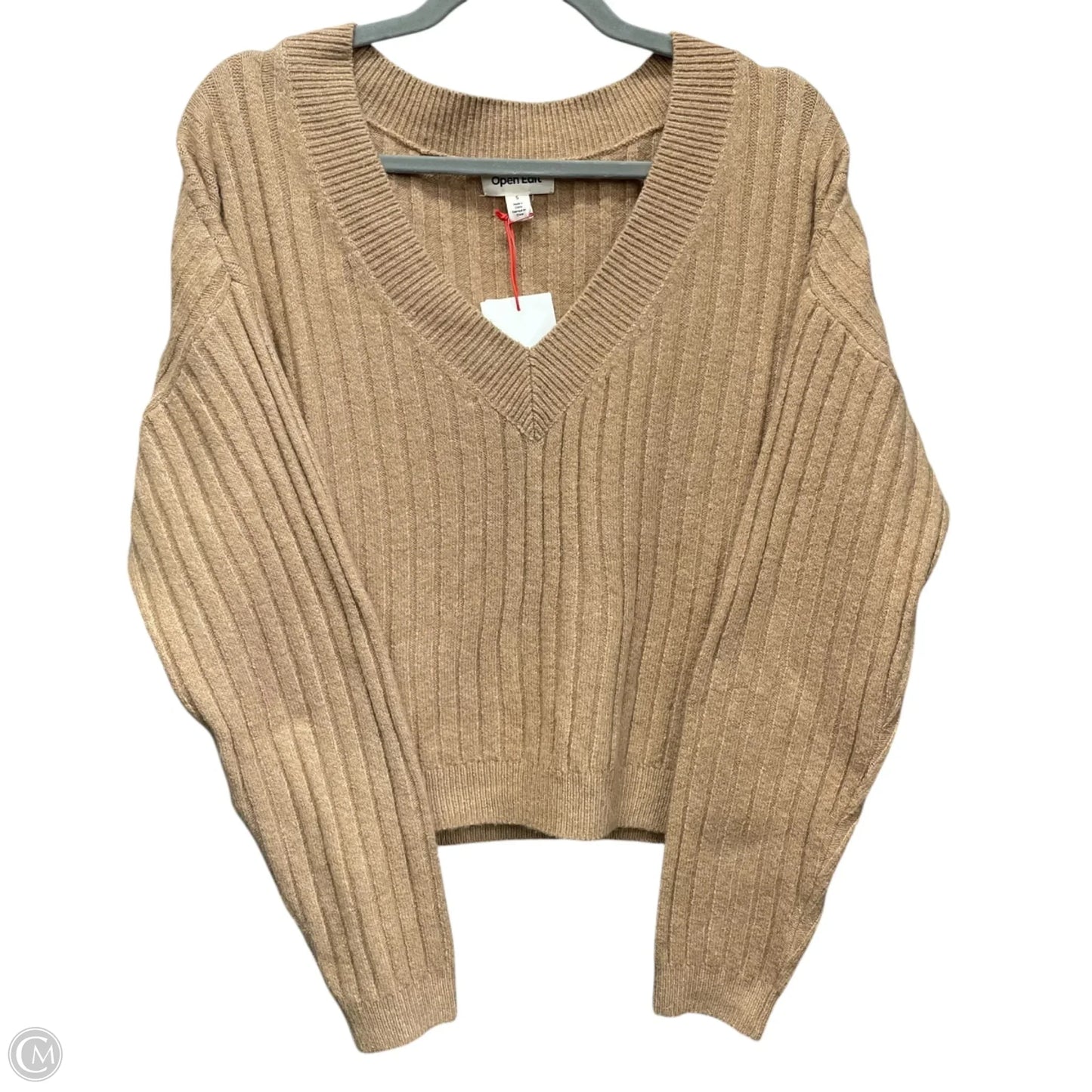 Sweater By Open Edit In Tan, Size: S