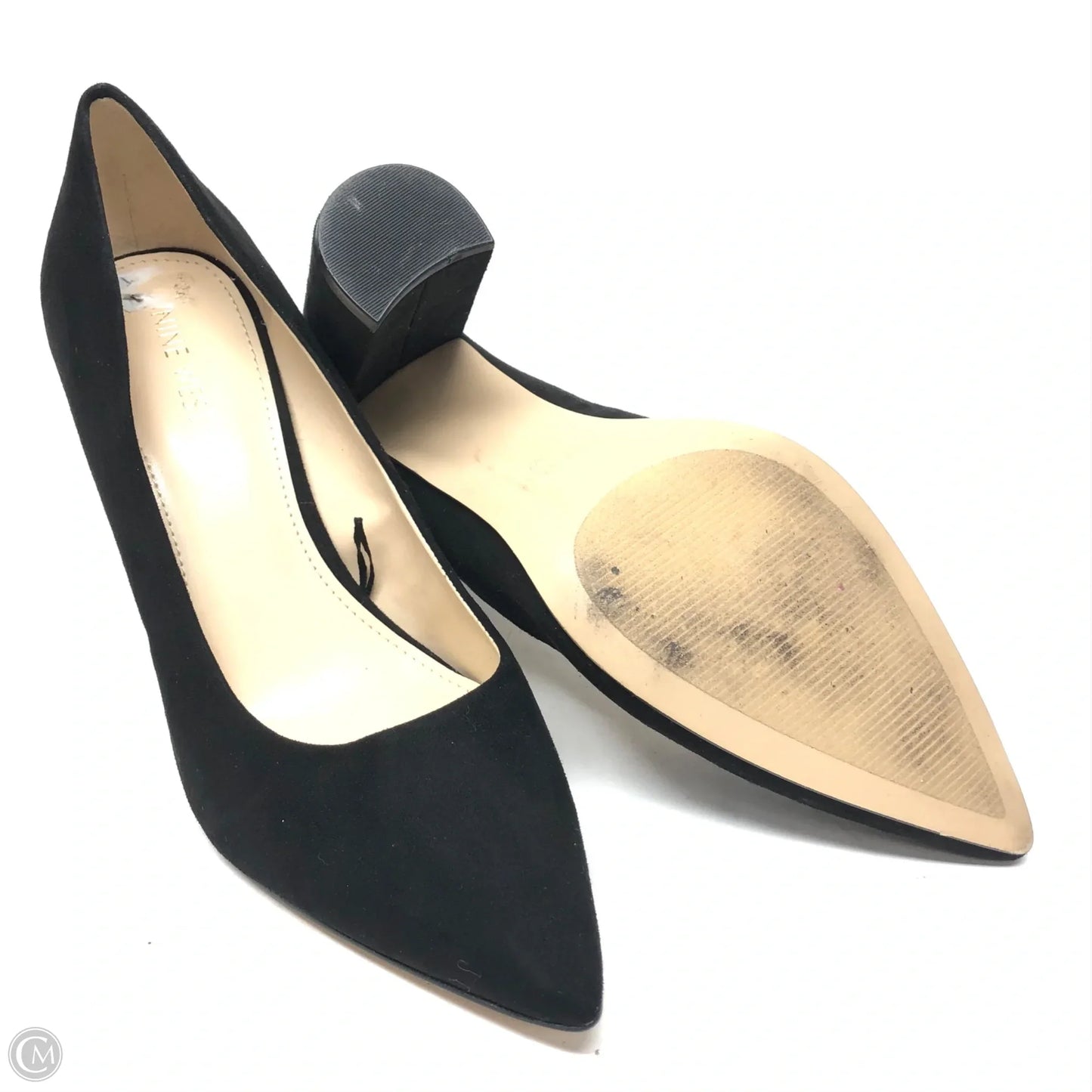 Shoes Heels Block By Nine West In Black, Size: 9