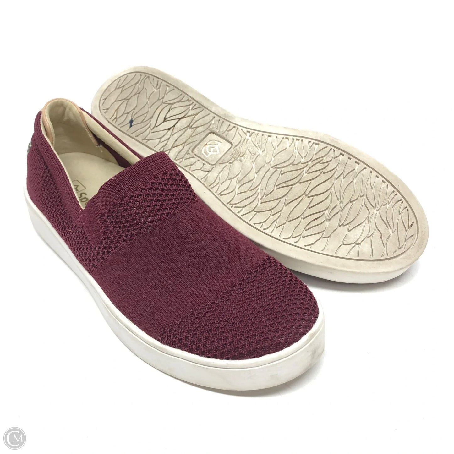 Shoes Flats By Spenco In Maroon, Size: 8