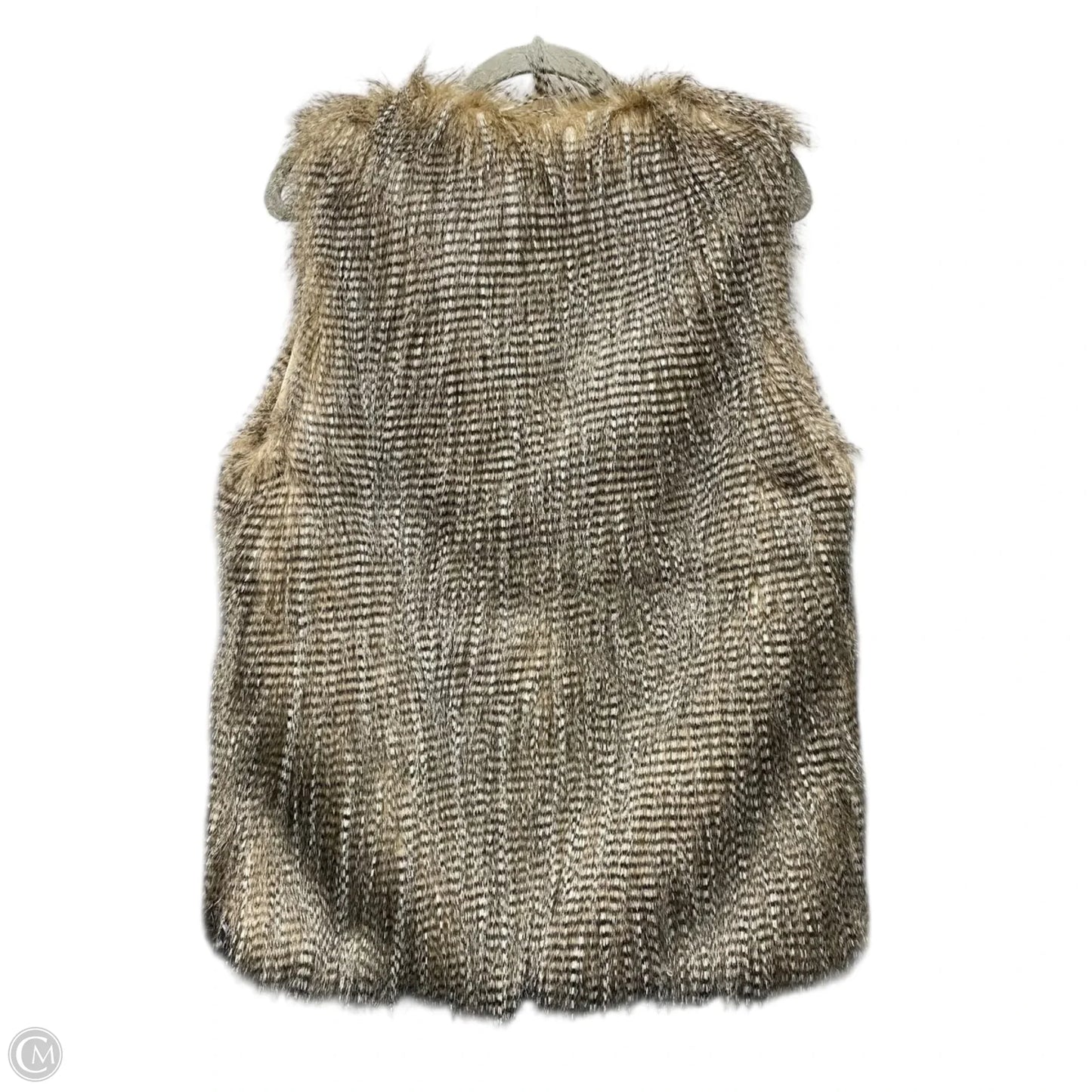 Vest Faux Fur & Sherpa By Clothes Mentor In Brown, Size: Xl