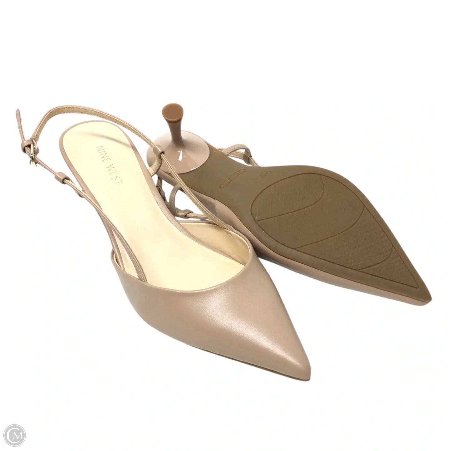 Shoes Heels Kitten By Nine West In Tan, Size: 10