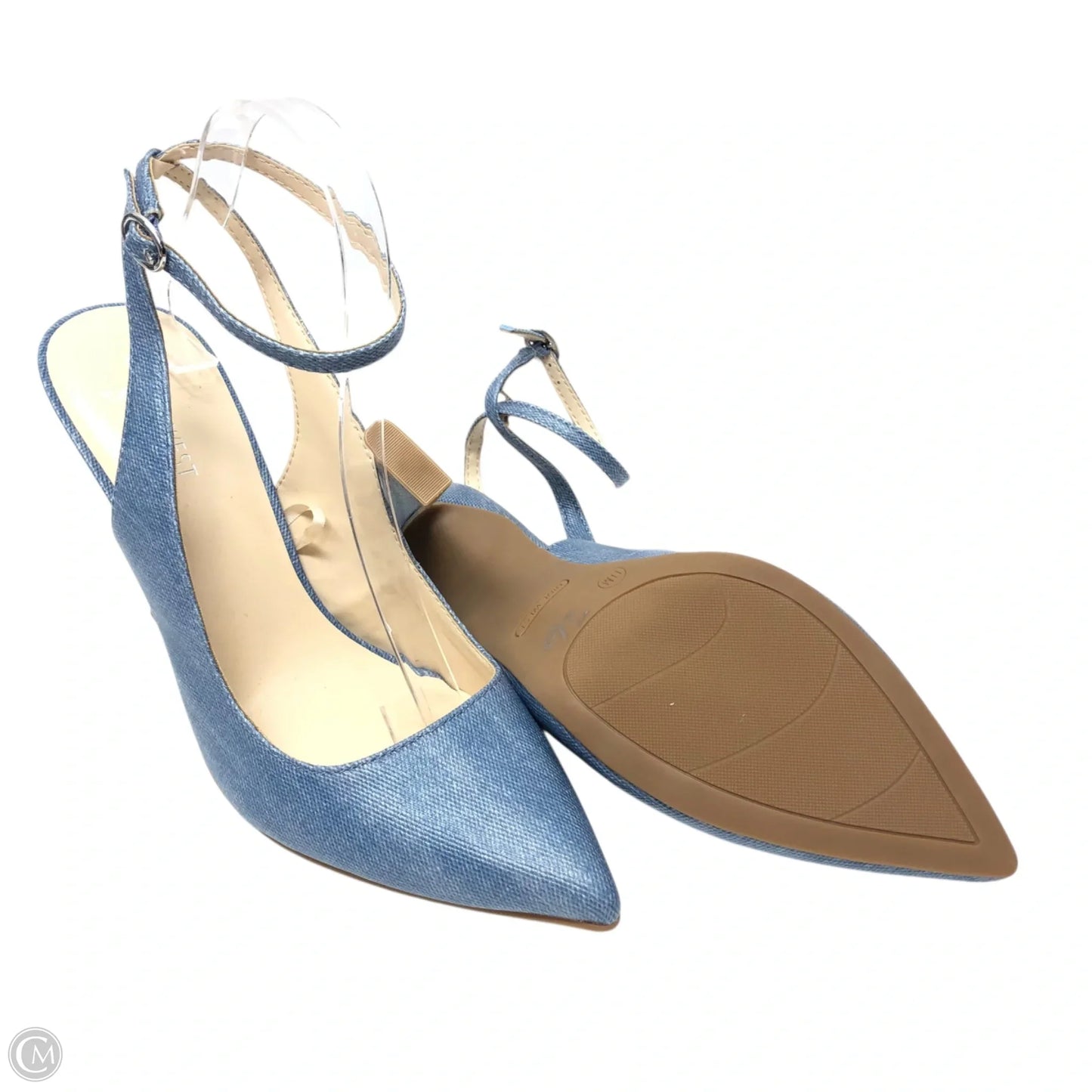 Shoes Heels Platform By Nine West In Blue, Size: 11