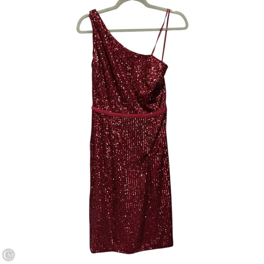 Dress Party Short By Mac Duggal In Maroon, Size: 2