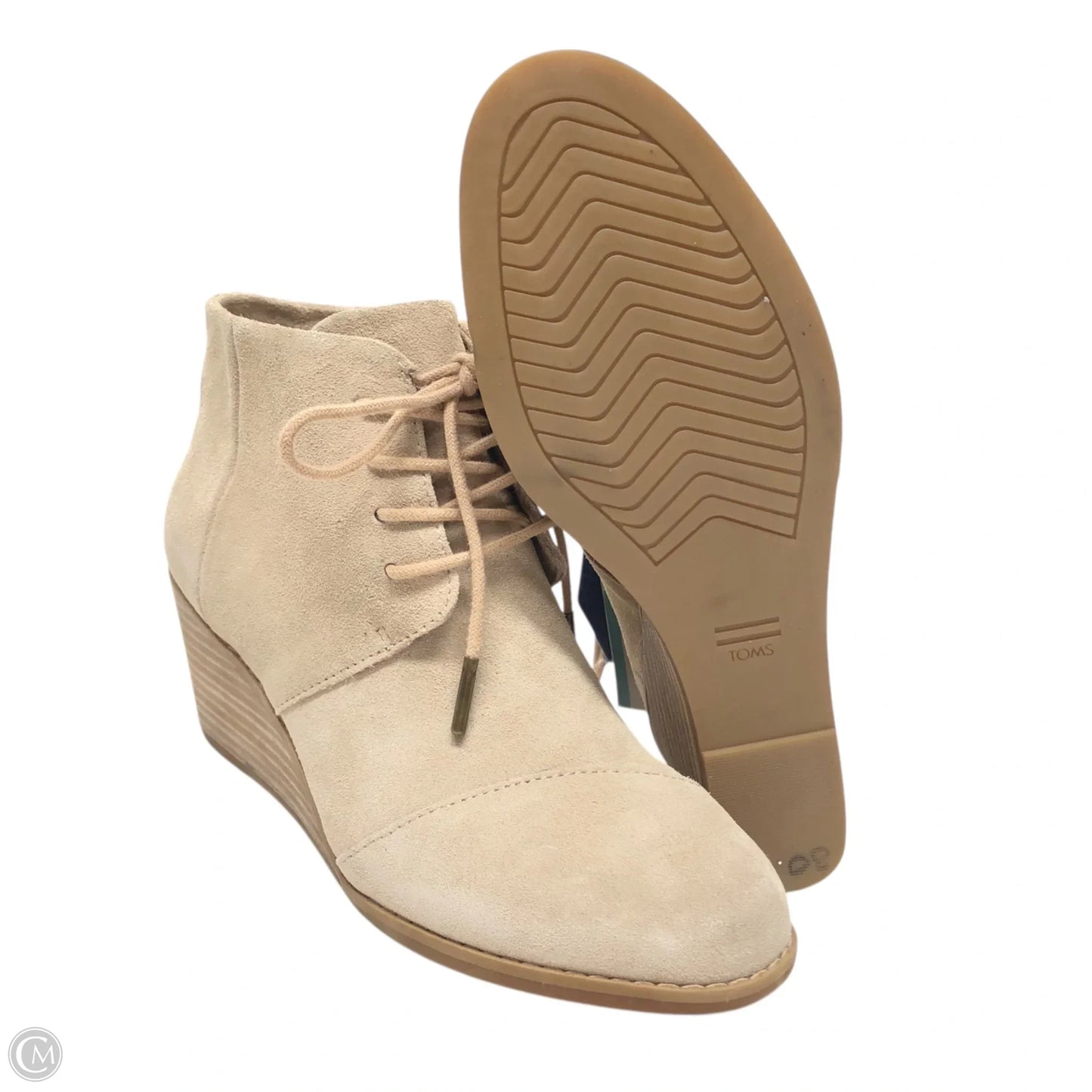 Boots Ankle Heels By Toms In Tan, Size: 6.5