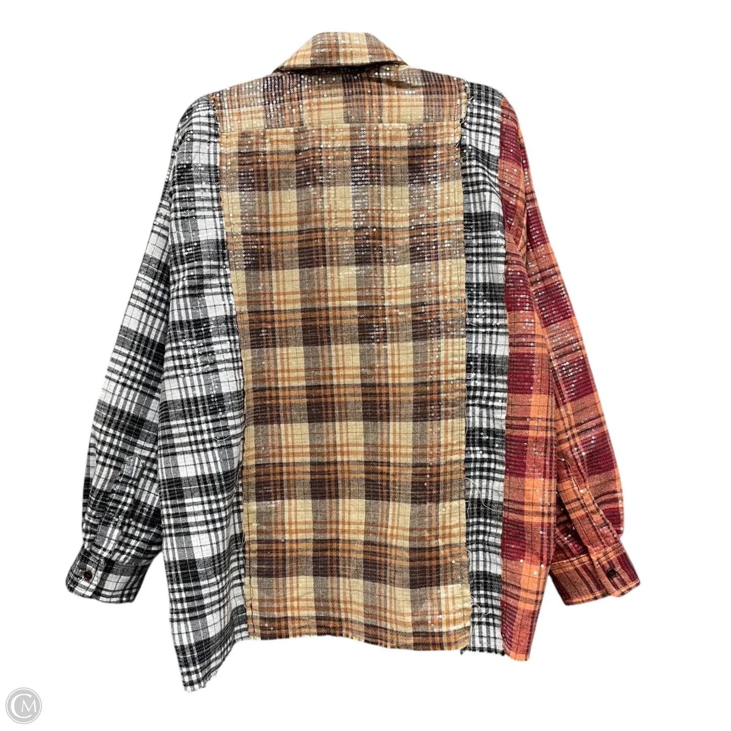 Tunic Long Sleeve By Fashion Nova In Multi-colored, Size: M