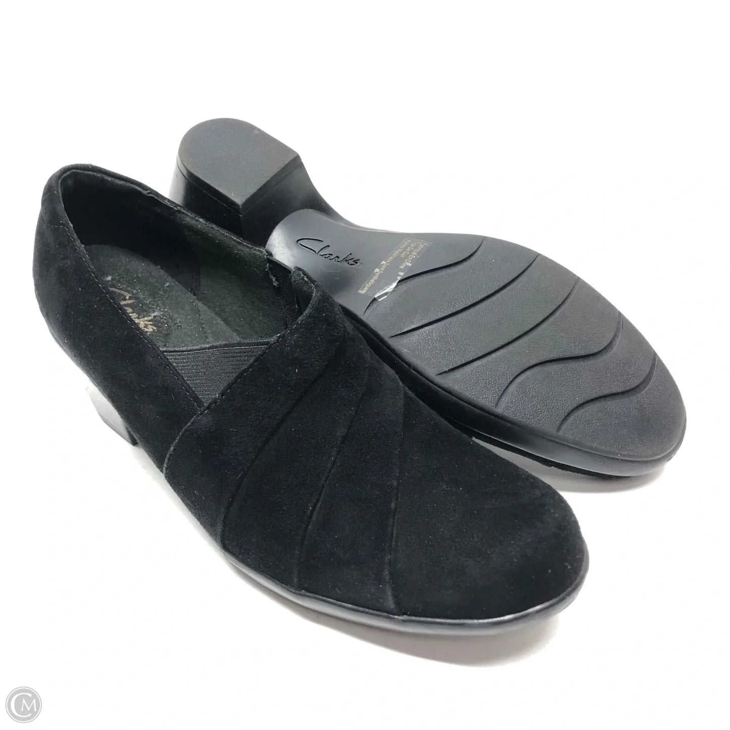 Shoes Heels Block By Clarks In Black, Size: 9