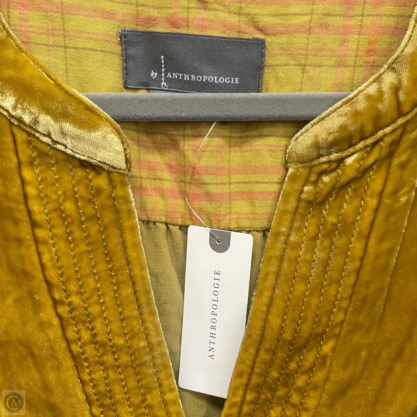 Dress Casual Short By Anthropologie In Chartreuse, Size: Xs