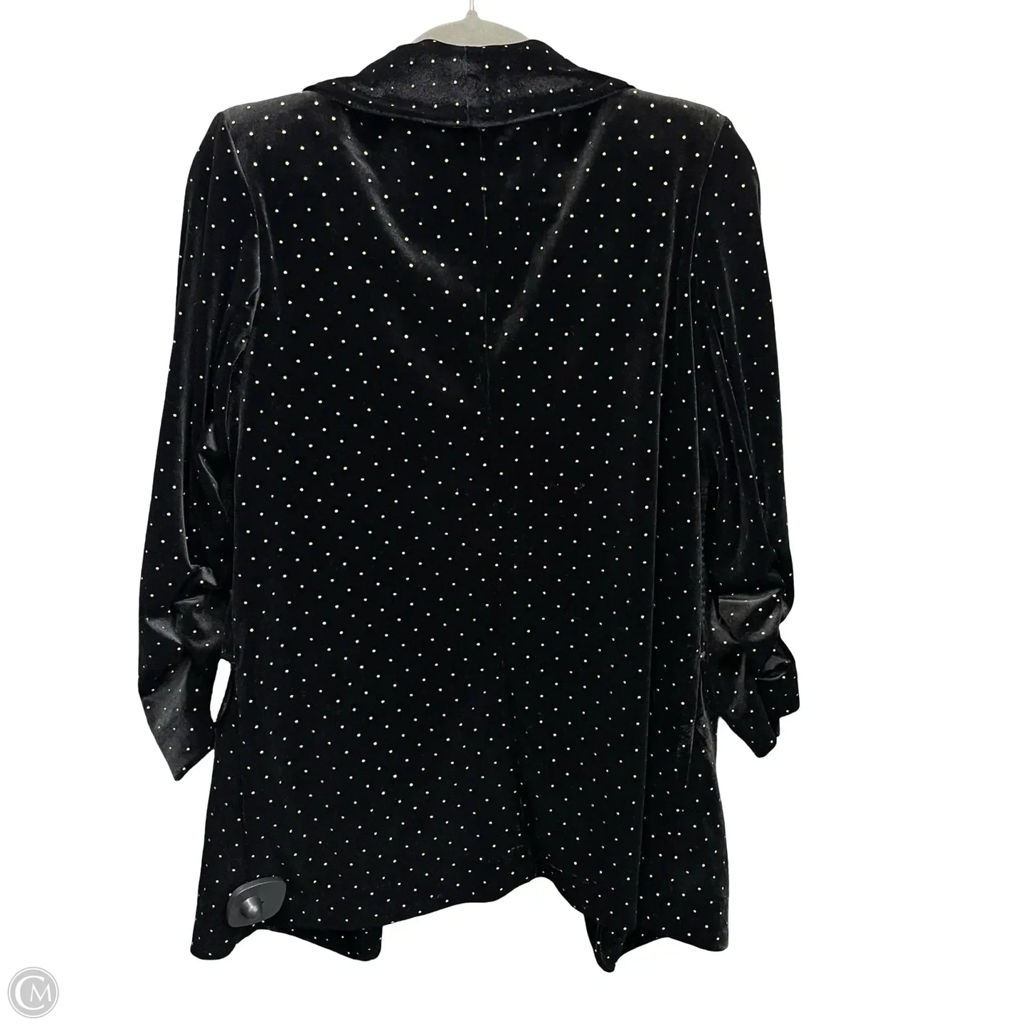 Blazer By Clothes Mentor In Black & Gold, Size: S