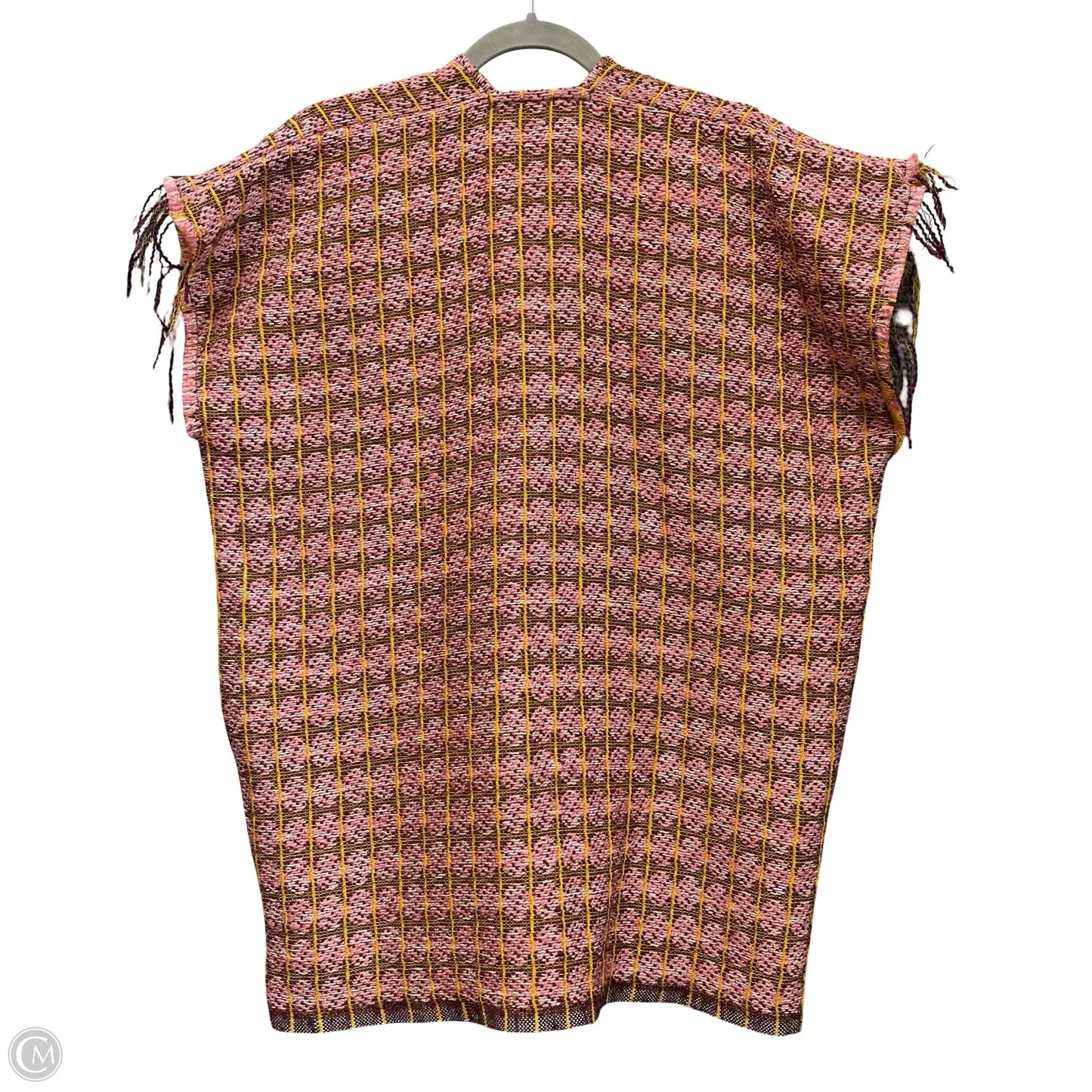 Tunic Short Sleeve By Jag In Brown & Pink, Size: M