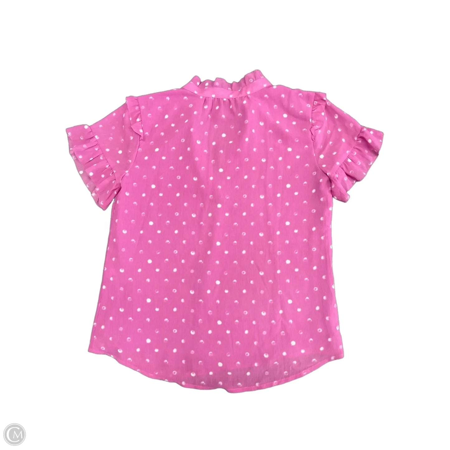 Blouse Short Sleeve By J. Crew In Pink, Size: Xs