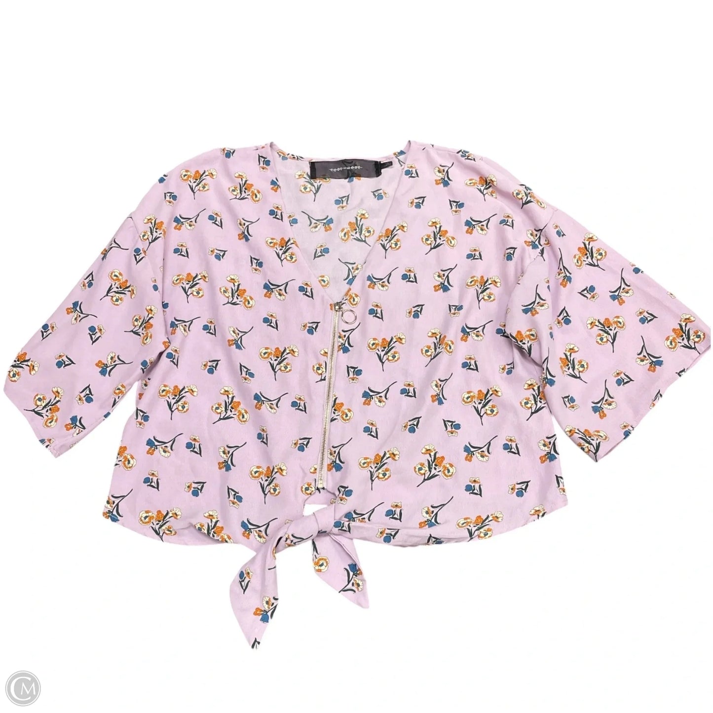 Top Short Sleeve By Clothes Mentor In Purple, Size: L