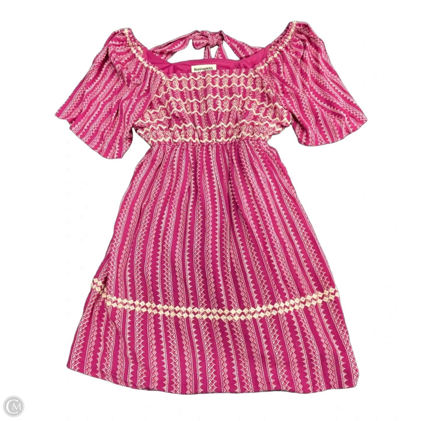 Dress Casual Short By Savanna Jane In Pink, Size: M
