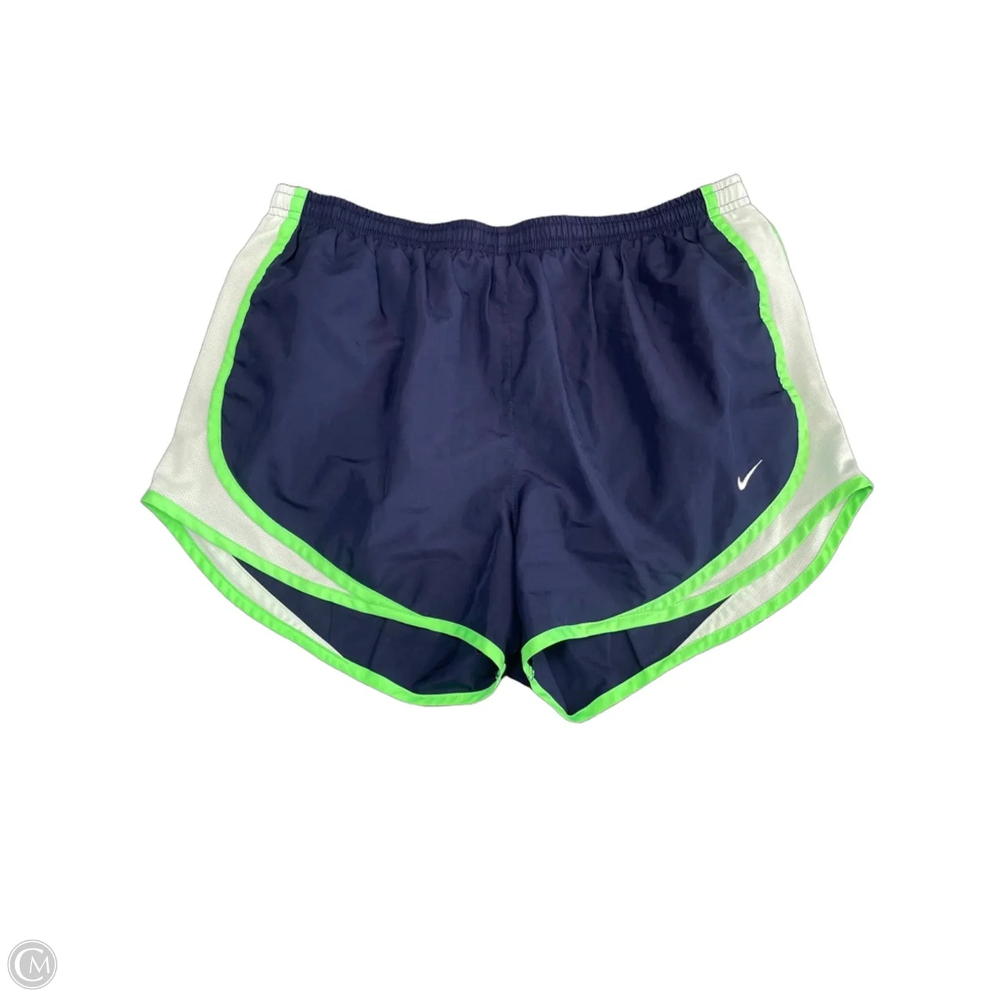 Athletic Shorts By Nike Apparel In Blue & Green, Size: L