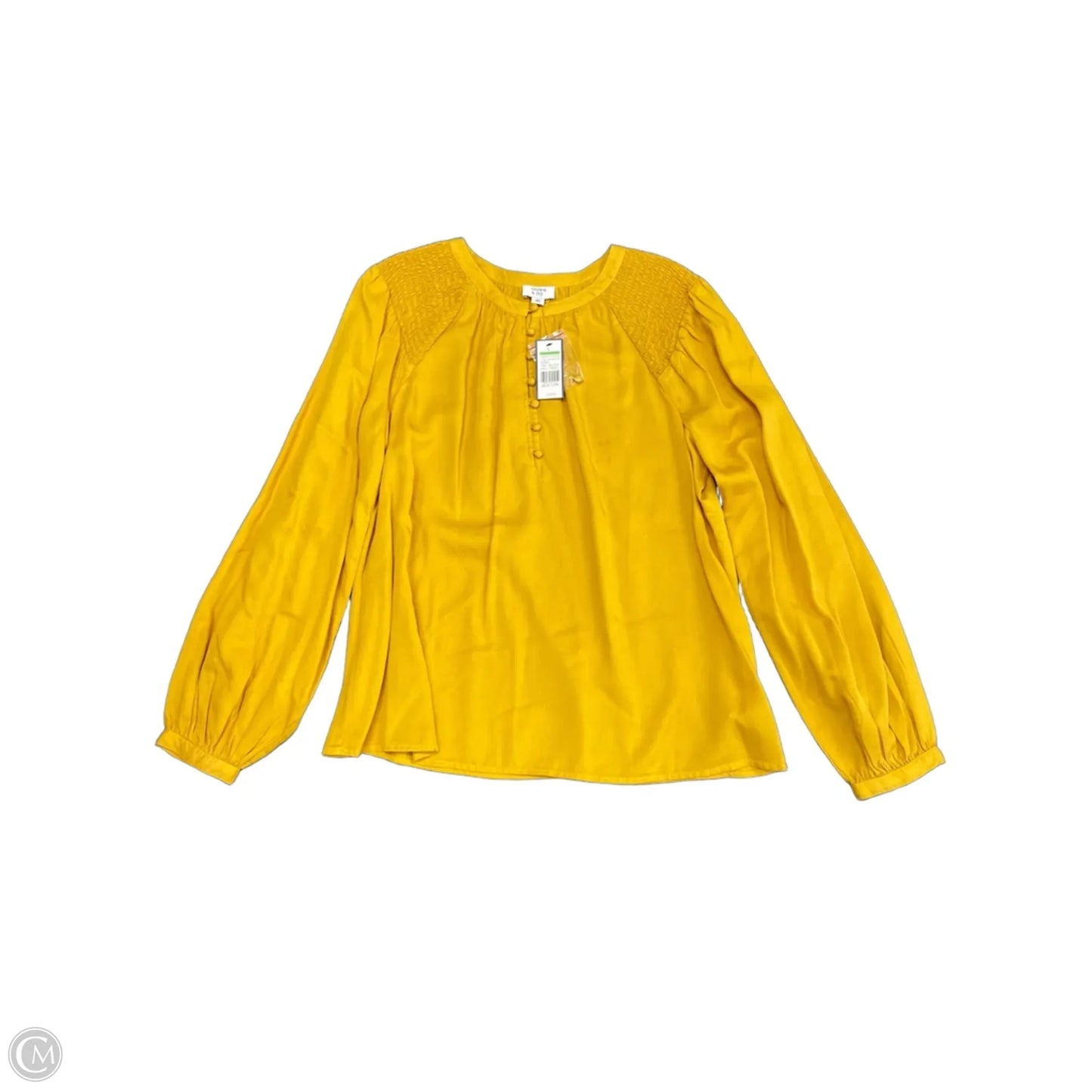 Tunic Long Sleeve By Crown And Ivy In Yellow, Size: L