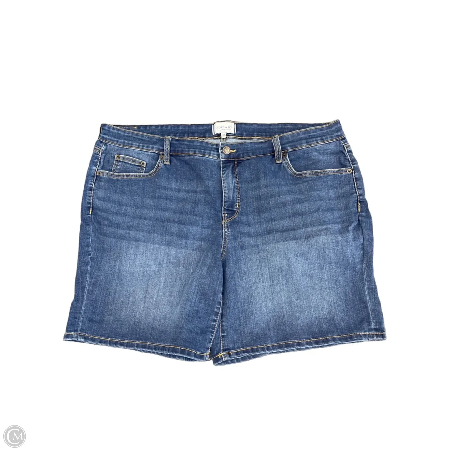 Shorts By Crown And Ivy In Blue Denim, Size: 18