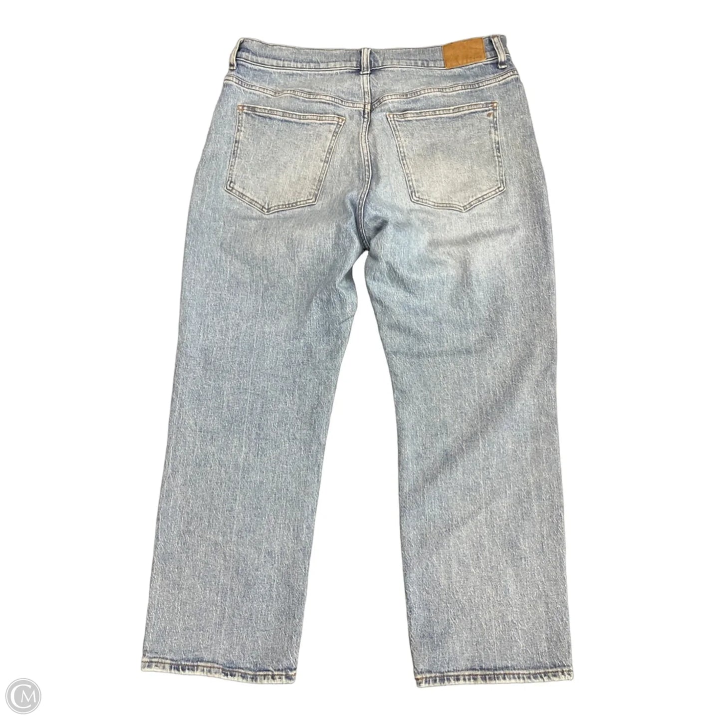 Jeans Straight By Madewell In Blue Denim, Size: 14