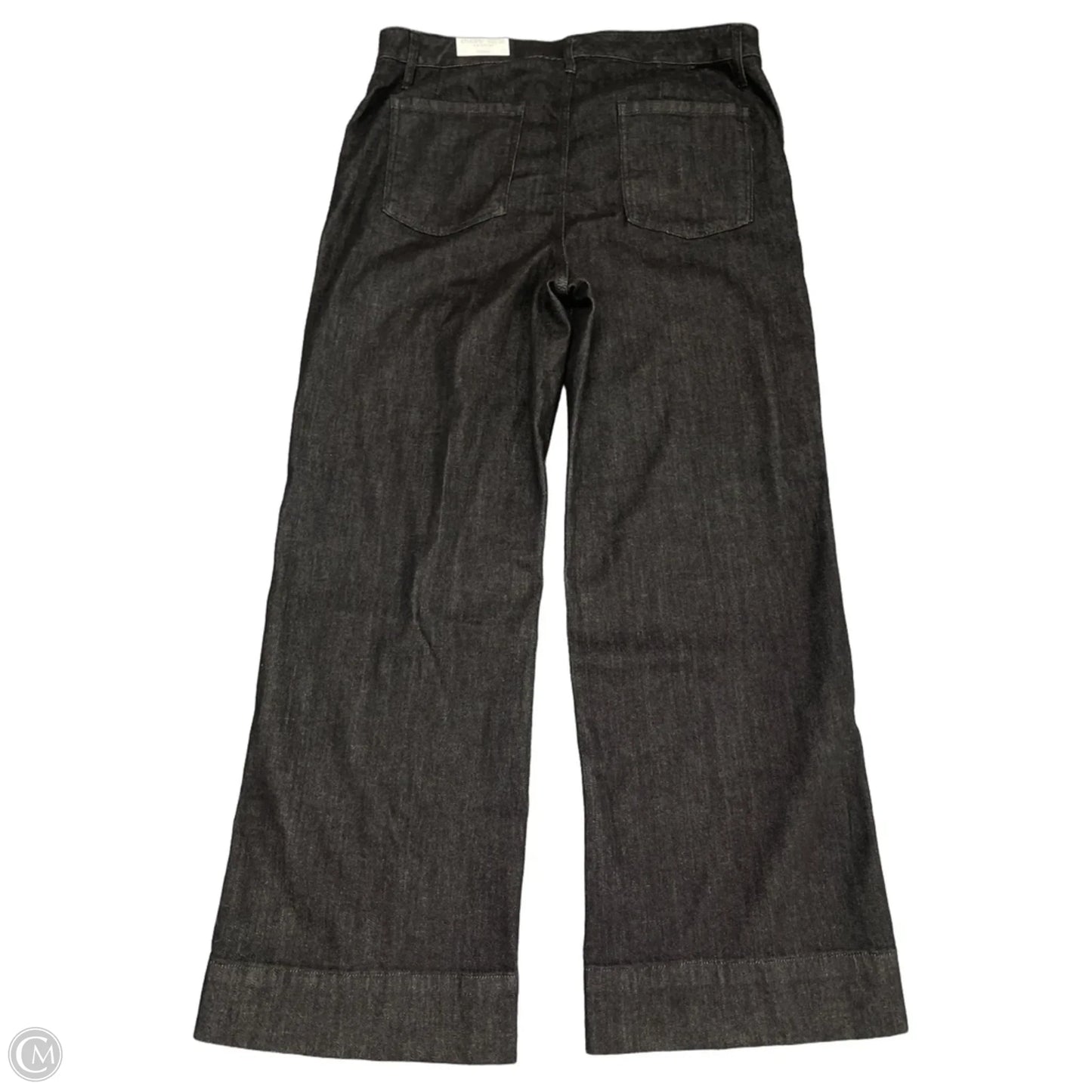 Jeans Wide Leg By Chicos In Black Denim, Size: 16
