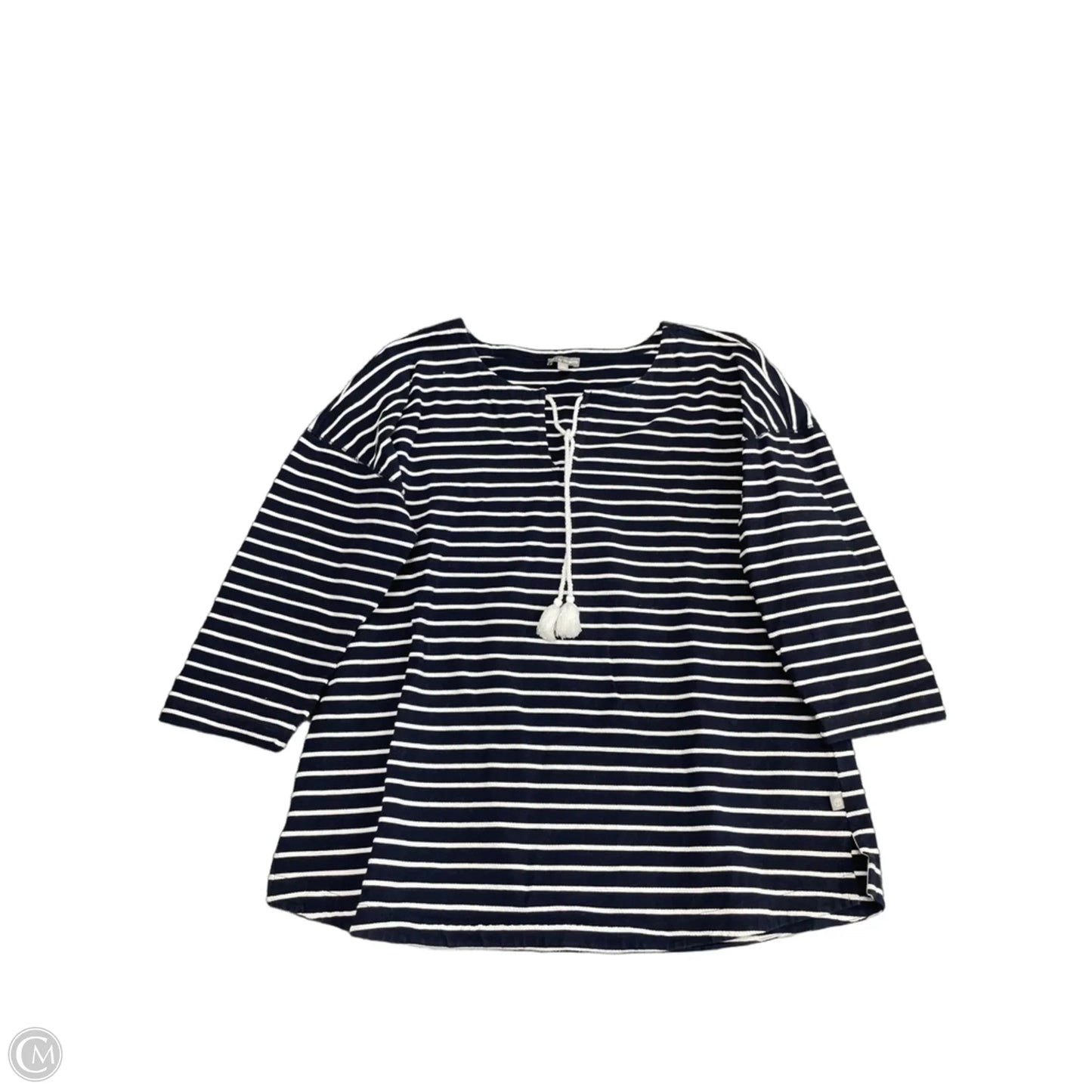 Top 3/4 Sleeve By Talbots In Navy, Size: Xl