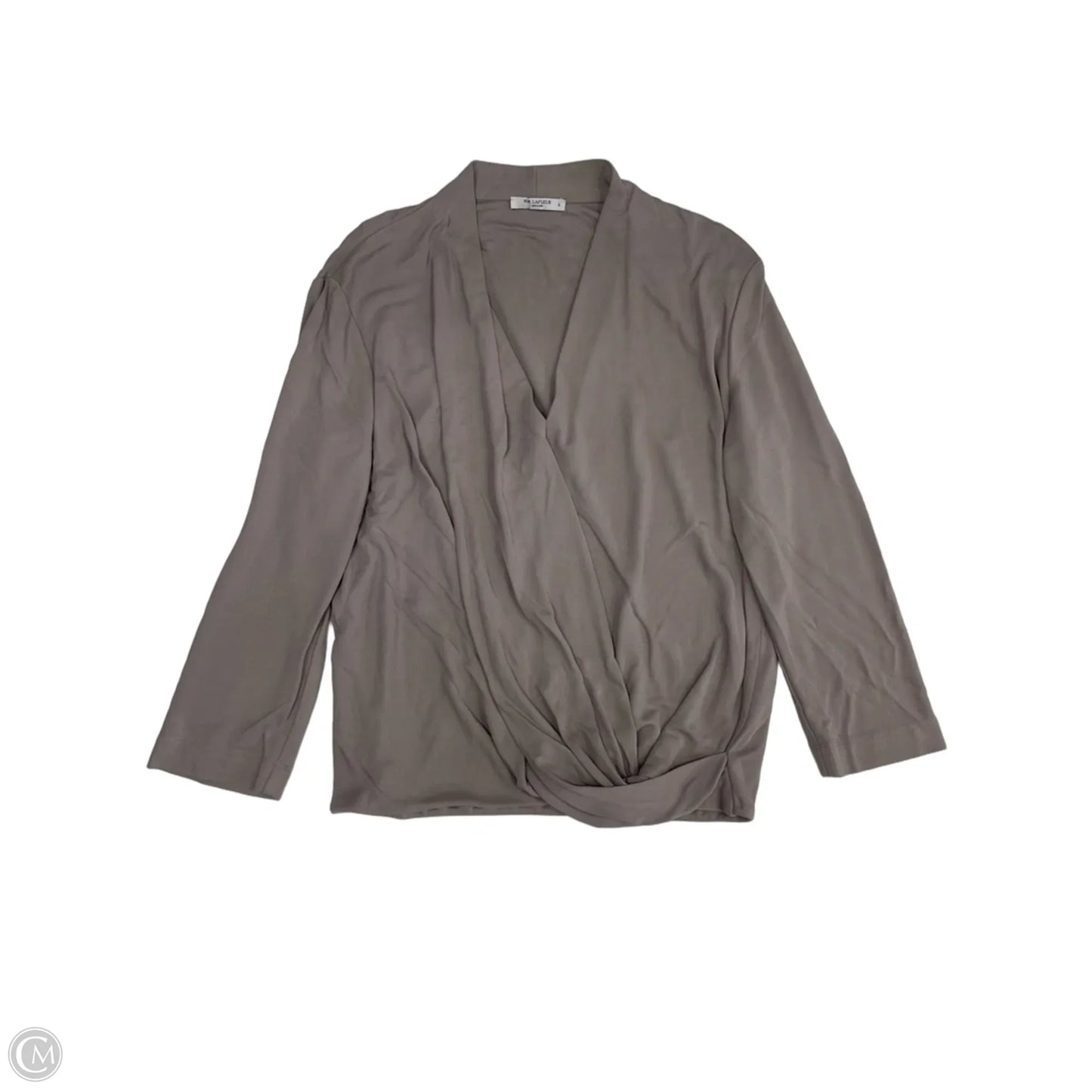 Blouse 3/4 Sleeve By Cmb In Taupe, Size: L