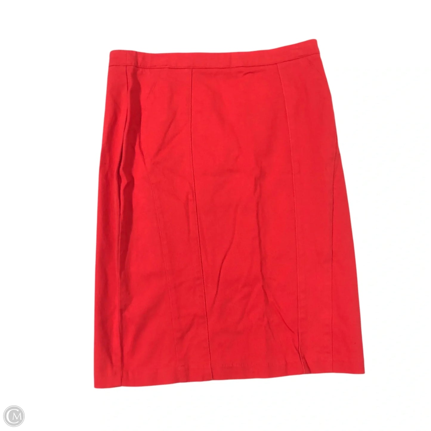 Skirt Midi By Gibson And Latimer In Red Denim, Size: 12